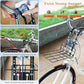 Xixter Dog Basket for Bike, Suitable for Small & Medium Pet Up to 7 kg, Foldable 4-in-1 Pet Bike Basket, Crossbody, Shoulder and Car Seat, with Sturdy Bracket and 4 Mesh Windows, Gray