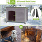 GUTINNEEN Dog House Insulated Outdoor Dog Kennel with Liner for Winter Large