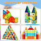 Magnetic Tiles,104PCS Magnetic Building Tiles for Kids, Educational Magnetic Stacking Blocks, Magnets Construction Toys, Christmas Toy Gift for Toddlers,Kids Boys and Girls 3 4 5 6 7 8 9+Year