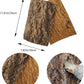 4 Pack Cork Bark Perch for Bird, 11.8 × 7.9 inch Natural Parrot Chewing Toys, Birdcage Background Decor Accessories, Bark Toy for Budgie Parakeet Cockatiel Lovebirds Conures Hamster Guinea Pig Rat