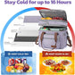 Maelstrom Lunch Bag Women,23L Insulated Lunch Box For Men Women,Expandable Double Deck Cooler Bag With Side Tissue Pocket,Lavender