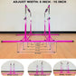 Gymnastics Double Horizontal Bars 3Play Parallel Bars Uneven Bars Gymnastics Training Kip Bar with 304 Stainless Steel Regulating Arms & Fiberglass Rail for Indoor Outdoor Home Club Use