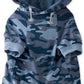 Rocky – The Orginal Lightweight Hooded TEE 100% Organic Cotton Dog Hoodie Pet Coat Sweater for Small, Medium, Large Dogs, Navy Camo, Medium