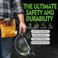 GREEN DEVIL Matrix Full Brim Hard Hat with Headlight Vented Construction Safety Helmet OSHA Approved Cascos De Construccion Work Hardhat for Men&Women