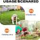 75ft Dog Runner for Yard Large Dog Heavy Duty with Double Shock Absorbers Tangle-Free Aerial Trolley System for Large Dogs Up to 250lbs(Silver)