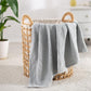 Carriediosa 100% Cotton Muslin Throw Blanket 70" X 80" Twin Size，4-Layers Summer Gauze Throws for Bed Couch，Soft Lightweight Breathable Linen Blankets Bedspread for Adults All Season，Grey
