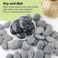 2.4LB River Rocks,Mexican Beach Pebbles for Plants,Potting,Garden Landscape Stone Paving Stone Grey 1Inch - 2Inch