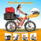 FREESKY Electric Bike for Adults,105mile Long Range Ebike, 2000W Motor 37MPH Fast Step-Thru E Bike 25Ah Samsung Cells Battery Full Suspension Electric Dirt Bicycle 26'' Fat Tire for Commuter Mountains