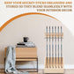 Leinuosen Hockey Stick Holder Wall Mounted and Vertical 2 in 1 Wooden Ice Hockey Rack Organizer Storage and Display Large Capacity Organizer Holds up to Sticks for Player Gifts