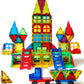 MAGBLOCK Magnetic Tiles Kids Toys, 120PCS 3D Magnetic Building Blocks Set Construction Toys Educational STEM Magnet Tiles for Kids Stacking Blocks Learning Gifts for Toddlers Boys Girls