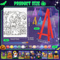 Blosssound 10 Set Pre Printed Canvas Pre Drawn Canvas Painting with Easel Kits 5" x 7" Outline Painting Panels for Beginners, DIY Craft Project, Party Favor, Home Decors(Spider)