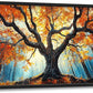 Extra Large Tree of Life Framed Wall Art for Living Room,Fall Autumn Forest Sunrise Landscape Pictures Wall Decor,Nature Canvas Print Painting Modern Artwork Bedroom Office 36L" x 24W"