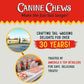 Canine Chews 10-11" Dental Coated Jumbo Rawhide Retriever Rolls (8 Pack) - Breath Freshening & Long Lasting Dental Chews for Dogs Large Size - Teeth Cleaning Dog Treats for Aggressive Chewers