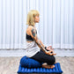 Leewadee Meditation Cushion Set – 1 Round Zafu Meditation Pillow and 1 Square Roll-Up Zabuton Meditation Mat, Pillows Bundle Filled with Kapok