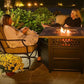 DualHeat by Endless Summer, The Harris, 38" Square Propane Gas Outdoor Fire Pit/Patio Heater