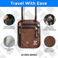 Neck Wallet for Travel & Passport Holder with RFID Blocking - Slim & Easy to Conceal Nylon Travel Pouch for men & women - Holds Phone, Cash, Cards, Keys - Sweat & Water Resistant - Large - Mocha