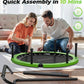 BCAN 40"/48" Foldable Mini Trampoline, Rebounder Trampoline for Adults, U/T Shape Adjustable Foam Handle, Exercise Rebounder for Adults Indoor/Garden Workout, Max Load 330lbs/440lbs