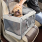 Pet Carrier for Large Cat Soft-Sided Animal Traveling Bag for Medium Cat up to 20lbs / Washable Small Dog Puppy 10 lbs Crate Case with Privacy Curtains for Home Outdoor Travel Beige White