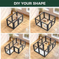 FXW AuraSpace Acrylic Indoor Unleashed Dog Playpen for Puppies and Small Dogs, 24 Inch, 16 Panels, Black