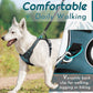 Eagloo Dog Harness Medium Sized Dog, No Pull Service Vest with Reflective Strips and Control Handle, Adjustable and Comfortable for Easy Walking, No Choke Pet Harness with 2 Metal Rings, Dark Green, M