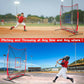 6 x 6 FT Baseball Net with 3 Diffferent Targets, Portable Practice Net for Batting，Hitting，Pitching and Throwing,Compact Package with Small Carrying Bag，Great for Kids