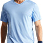 MIER Men's Quick Dry Workout Shirts Moisture Wicking Running Athletic Performance T-Shirts Recycled Polyester Top Tee