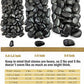 20lb Black River Rocks - 2-3 inch Polished Pebbles for Plants, Decorative Stones for Large Planters, Landscaping, Vases, Aquariums & Fish Tanks