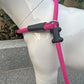 Slip Lead Dog Leash，Strong Nylon Rope Leash and Padded Handle,No Pull Outdoor Walking Training Lead for Small Medium Large Dogs(Fuchsia,1/2"×4ft)