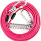 Heavy Duty Dog Tie Out Run Cable - 50 ft Long Leash with Durable Carabiner, Chew Proof for Large Dogs & Yard Use