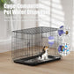 Dog Bowls with Puppy Weaning Bottles,3 in 1 Bowl Set with Water Dispenser and 2 Food Grade Stainless Steel Dog Bowls,15°Tilted Cat Food and Water Bowl Set for Cats,Bunnies,Ferrets