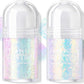 2 Colors Roll-on Body Glitter Gel, Holographic Glitter Gel Under Light for Face Hair, Body Shimmer for Rave Accessories Christmas New Year Halloween Makeup (8+12)