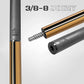 RHINO Nebula 2 Pool Cue - 100% Carbon Fiber Shaft & Composite Butt. Time Crystal Tip, Pro Taper Design, 12.4 mm,12.8 mm. 3/8-8 Joint, 3D Friction Grip. Low Deflection Pool Cue