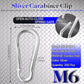 200Pcs 2.36" Heavy Duty Snap Hook Carabiners - M6 Galvanized Steel Quick Links for Keys, Hammocks, Swings, Outdoor Gear - Camping, Hiking, Fishing (Sliver)