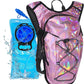Reflective Hydration Backpack, Hydration Pack - Water Backpack with 2L/3L Hydration Bladder, Essential for Festivals - Rave Hydration Pack for Hiking, Running, Cycling, and Festivals
