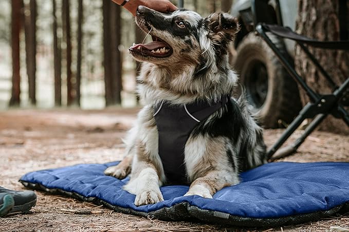 K9 Ballistics Tough Ripstop Dog Crate Pad - Durable & Machine Washable with Non-Skid Bottom and 120-Day Warranty, Fits 48" Wire Crates - X-Large, Light Gray Velvet
