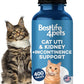 Cat UTI Remedy & Kidney Support for Cats, Natural Urinary Tract Infection and Cat Bladder Crystals Treatment Helps Flush Out Kidney Stones, Clears Infection, & Improves Kidneys Health, 400 Tiny Pills
