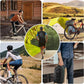 Bike Rear Rack Bag,9L PVC Waterproof Bike Trunk Bag for Road and Mountain Bikes,Bicycle Rear Seat Bag with Rain Cover Bike Saddle Bag for Cycling Trip (Brown green)