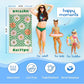 JML Personalized Beach Towel with Name, Custom Flower Beach Towel, Customized Microfiber Pool Towel, Quick Dry & Absorbent Swim Towel for Adult,Mother's Day, Birthday, Summer Holiday,Vacation