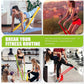 Resistance Bands, Exercise Bands, Physical Therapy Bands for Strength Training, Yoga, Pilates, Stretch Elastic Band with Different Strengths, Workout Bands for Home Gym