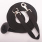 Cord Cotton Lunge Line with Rubber Stop，Equine Lunge Line for Horses with Swivel Bolt Snap，24 ft (Black, 24ft)