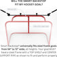 SmartBackstop for Hockey, Practice Smart®. Attaches Directly to Goal & Folds Away When not in use, 3 ft of Durable net Coverage on All Sides, fits All Regulation Hockey Goals
