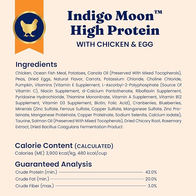 Solid Gold High Protein Dry Cat Food - Grain Free & Gluten Free Chicken Cat Dry Food w/Probiotics for Gut Health & Digestion - High Fiber & Omega 3 - Low Carb Superfood Kibble for Cats All Ages - 3LB