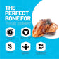 Sitka Farms Beef Knee Caps Smoked Premium Dog Bones - 25 Count - 100% Natural Long Lasting and Meaty Dog Treats Bones for Aggressive Chewers - for Small, Large and Medium Breed Dogs