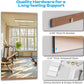 Hasipu 3Pcs 48''x24'' Home Gym Mirror Large Full Length Wall Mounted Full Body Mirror for Yoga Dance Fitness Exercise Studio Bedroom Garage, Frameless Tempered Glass Workout Mirrors Walnut Rectangular