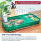 Aquatic Turtle Tank Habitat Kit Stone+Filter+Heat Lamp Enhancing Interaction with 360° Viewing, Standalone Filtration, DIY Creative Zone, Enriched Living (Green, Large[with Light])