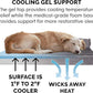 Furhaven Cooling Gel Dog Bed for Medium/Small Dogs w/ Removable Bolsters & Washable Cover, For Dogs Up to 35 lbs - Plush & Velvet L Shaped Chaise - Platinum Gray, Medium