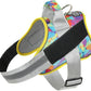 Bolux Dog Harness, No-Pull Reflective Dog Vest, Breathable Adjustable Pet Harness with Handle for Outdoor Walking - No More Pulling, Tugging or Choking (X-Small (Pack of 1), Watercolour)