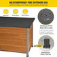 Aivituvin Dog House Outdoor & Indoor Unique All-Around Iron Frame Dog Kennel for Winter with Raised Feet Weatherproof for Small & Medium & Large Dogs