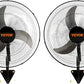 VEVOR Wall Mount Fan, 2 PCS 20 inch Oscillating, 3-speed High Velocity Max. 4000 CFM Industrial Wall Fan for Indoor, Commercial, Residential, Warehouse, Greenhouse, Workshop, Basement, Garage,Black