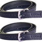 Non-Stretch Soft Stirrup Leather with Stainless Steel Hardware 1 Pair Pack of 2
